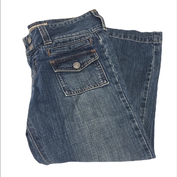 Hollister Cropped Jeans, Blue, 3 - Picture 1 of 9